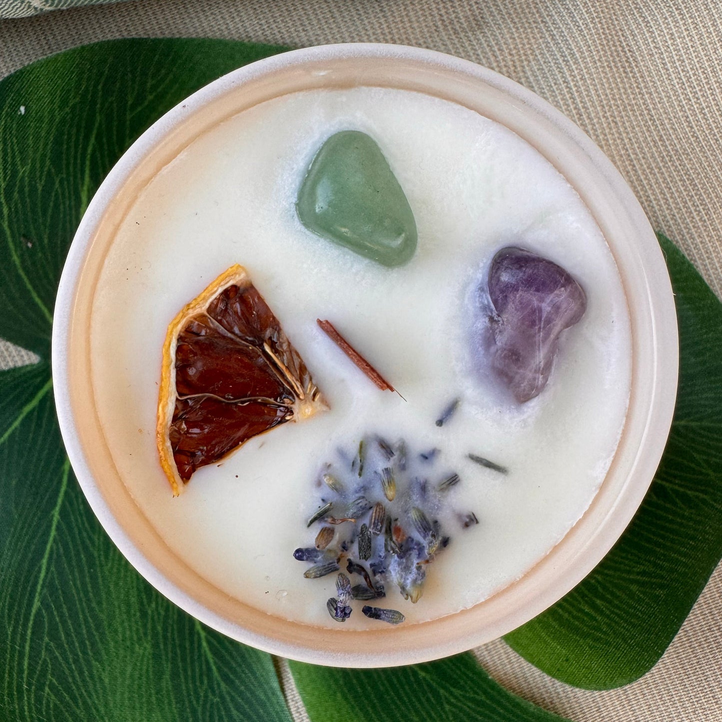 growth meditation candle