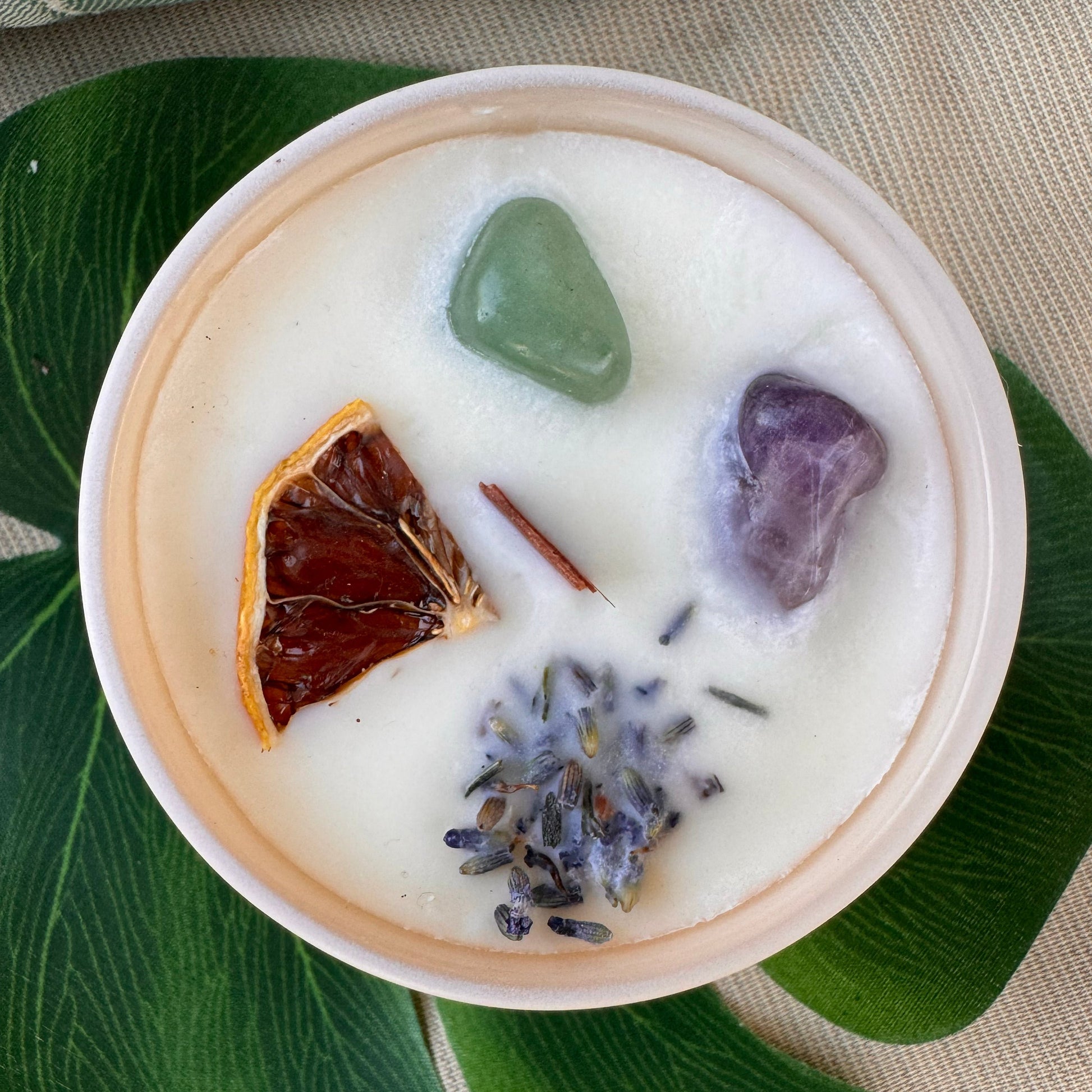 growth meditation candle