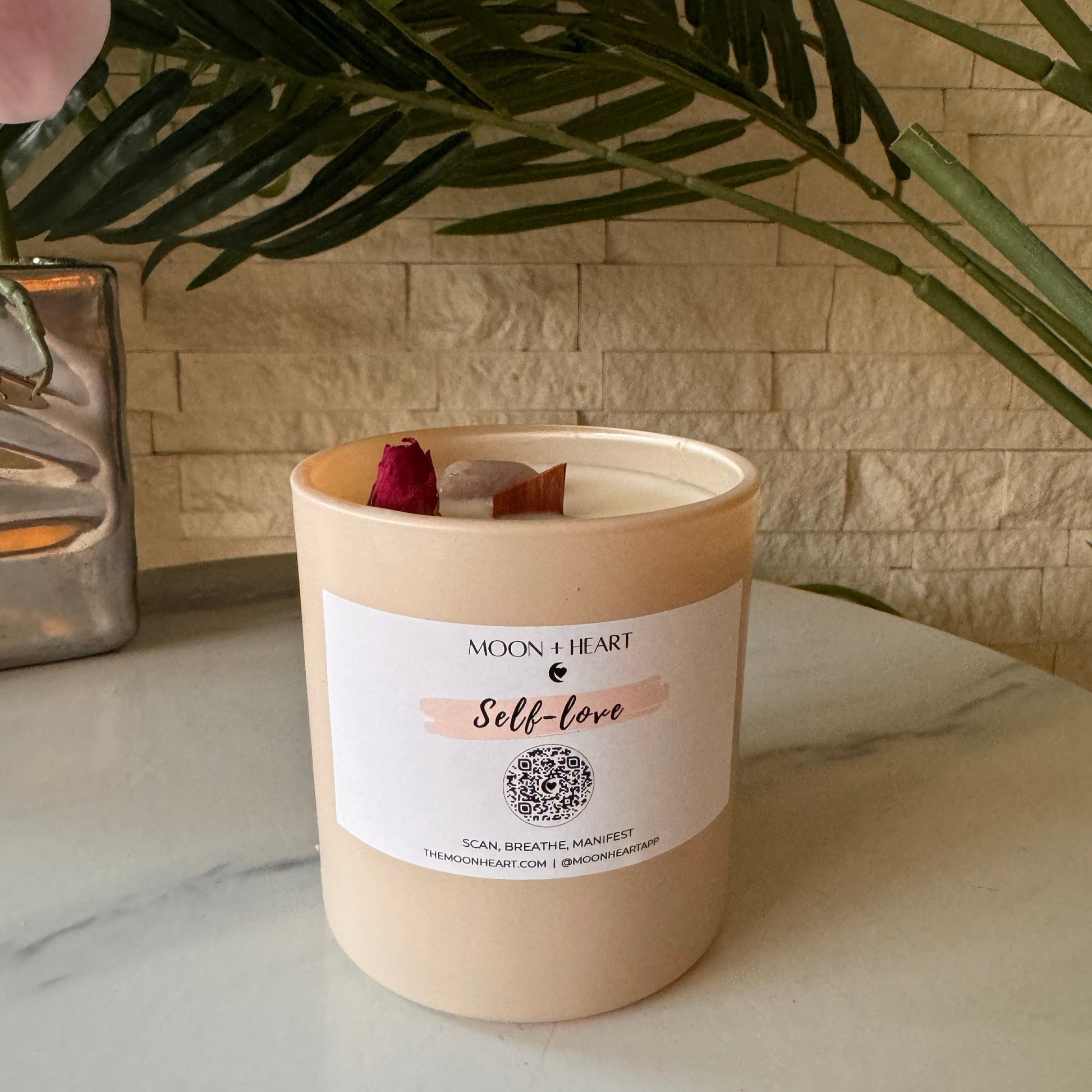 growth meditation candle