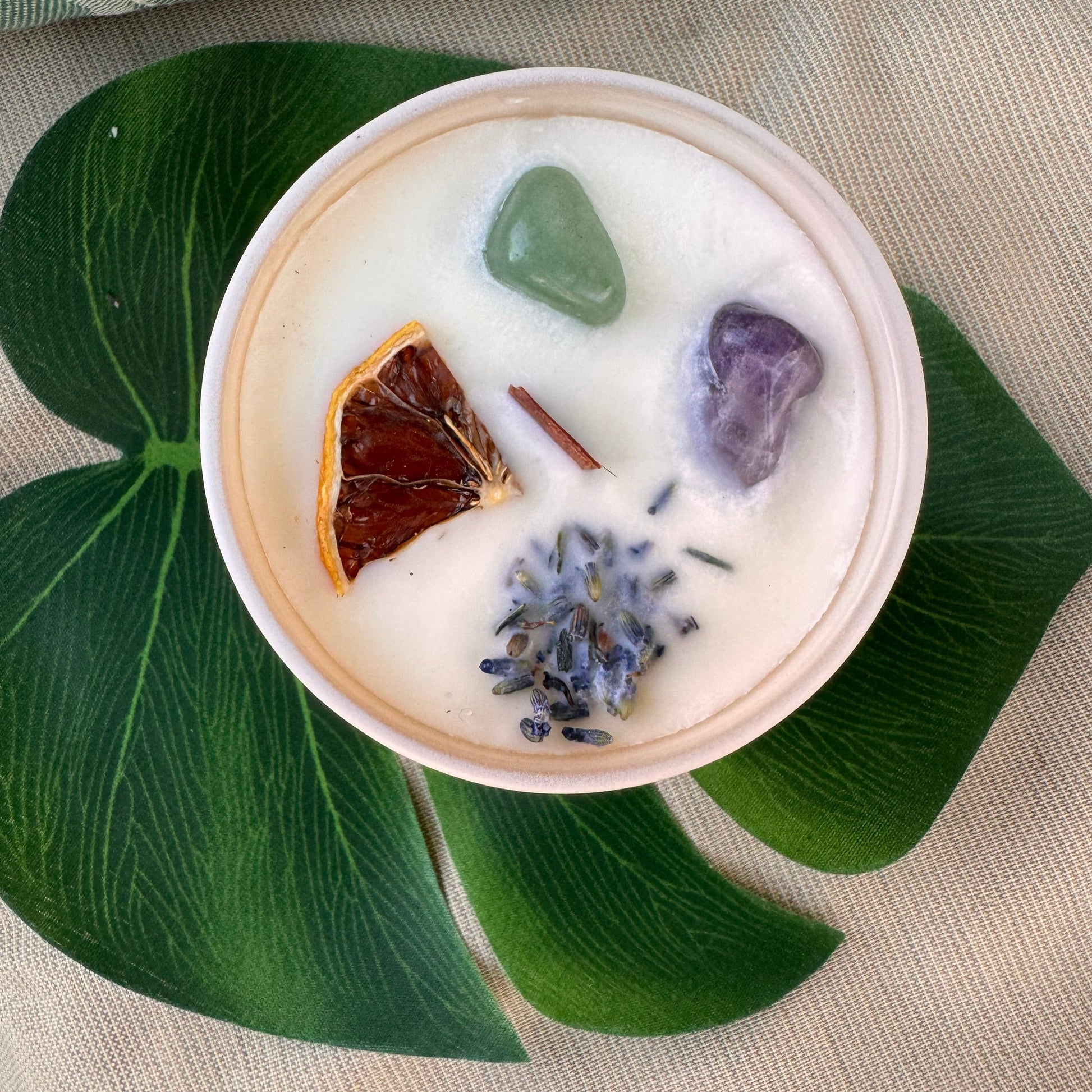 growth meditation candle