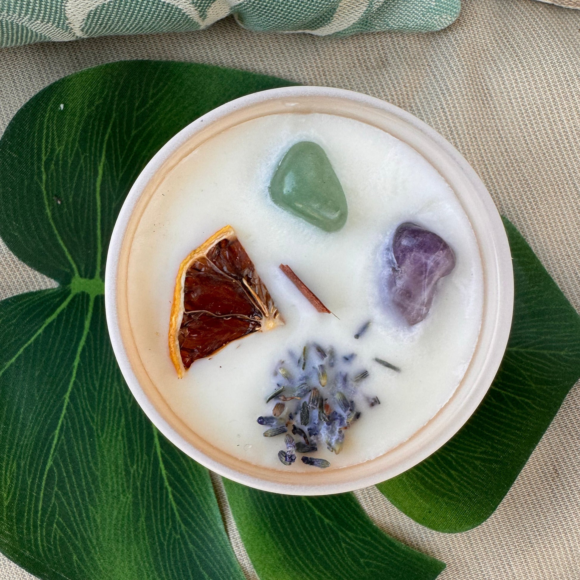 growth meditation candle