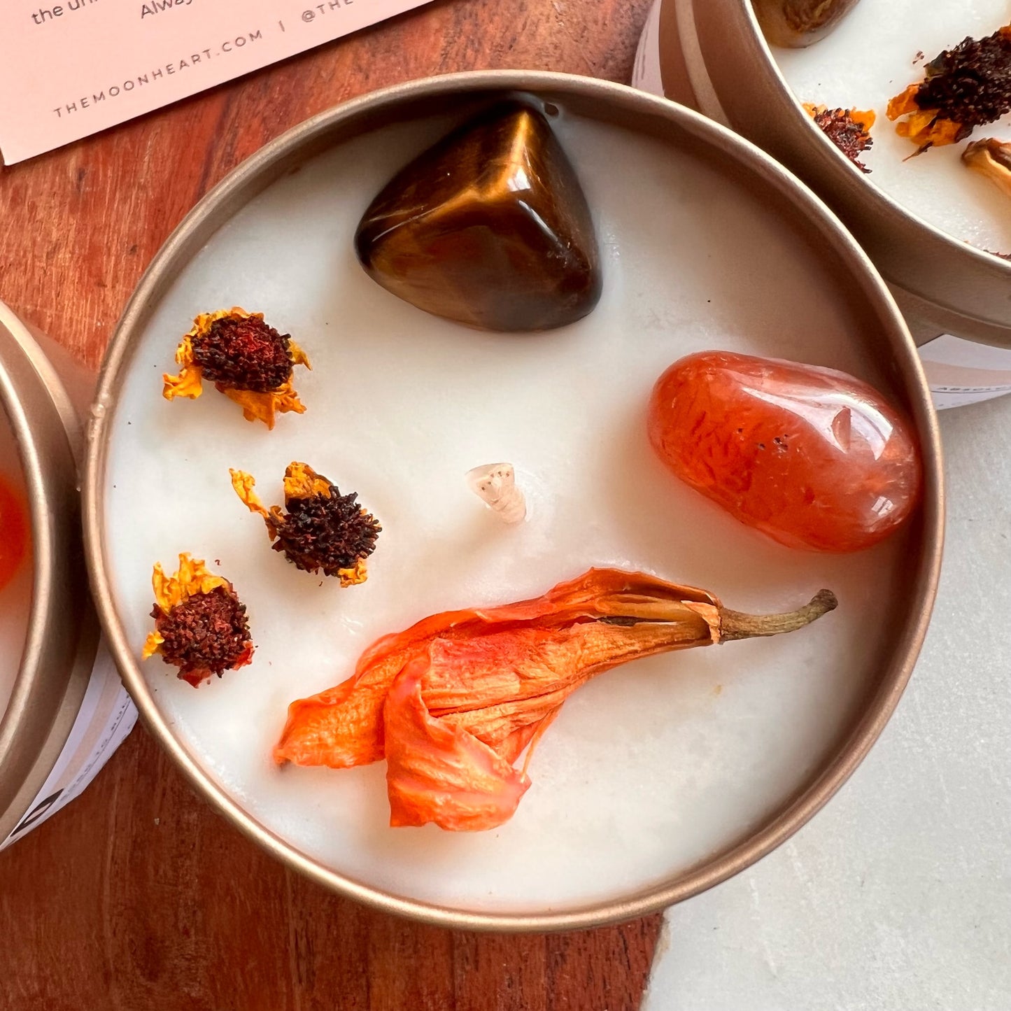 LEO zodiac Candle | Zodiac candle | Intention Candle with Crystals | Manifestation Candle