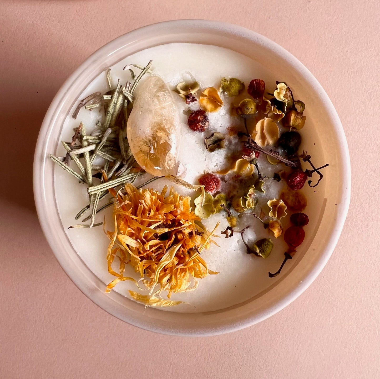 MONEY Candle | Soy Wax Intention Candle | Homemade candles | Manifestation Candle with Crystals