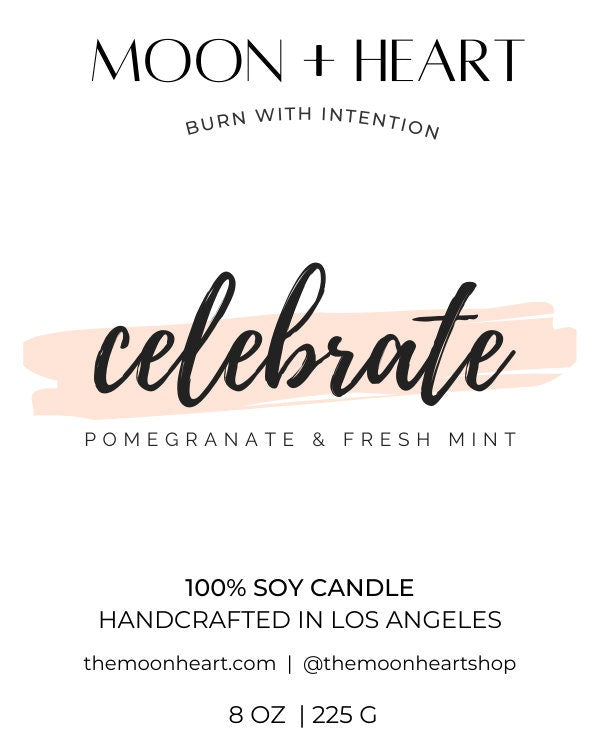 HAPPY BIRTHDAY Intention Candle | Crystal Infused Candle | Manifestation Candle | Homemade candles