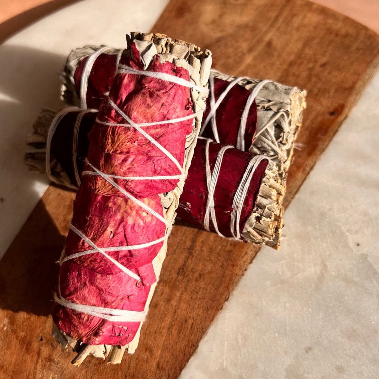 Sage Bundles of 3 | Cleansing Sage | Smudge kit | Rose Petal Sage | Smoke Cleanse | Smudge sticks