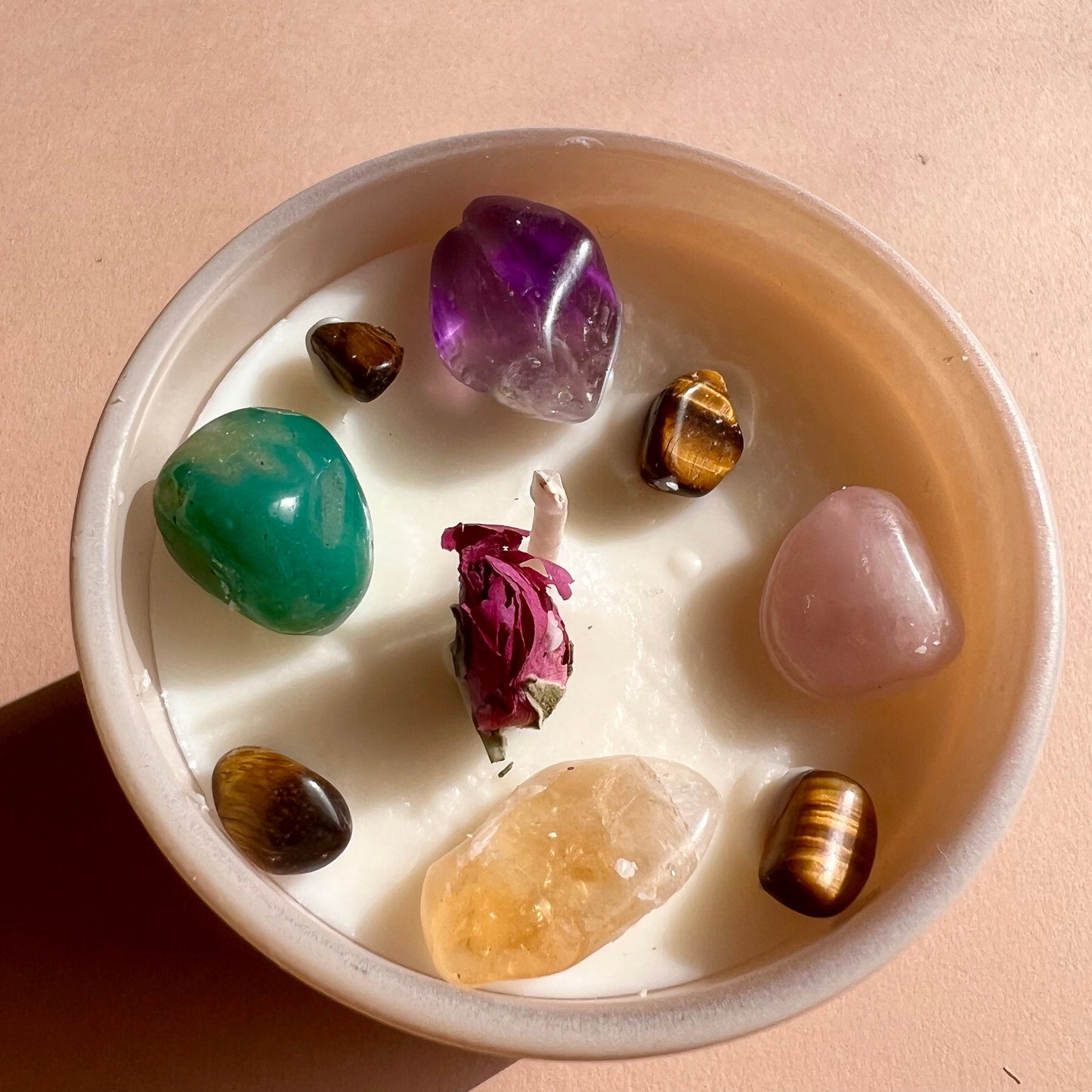 HAPPY BIRTHDAY Intention Candle | Crystal Infused Candle | Manifestation Candle | Homemade candles