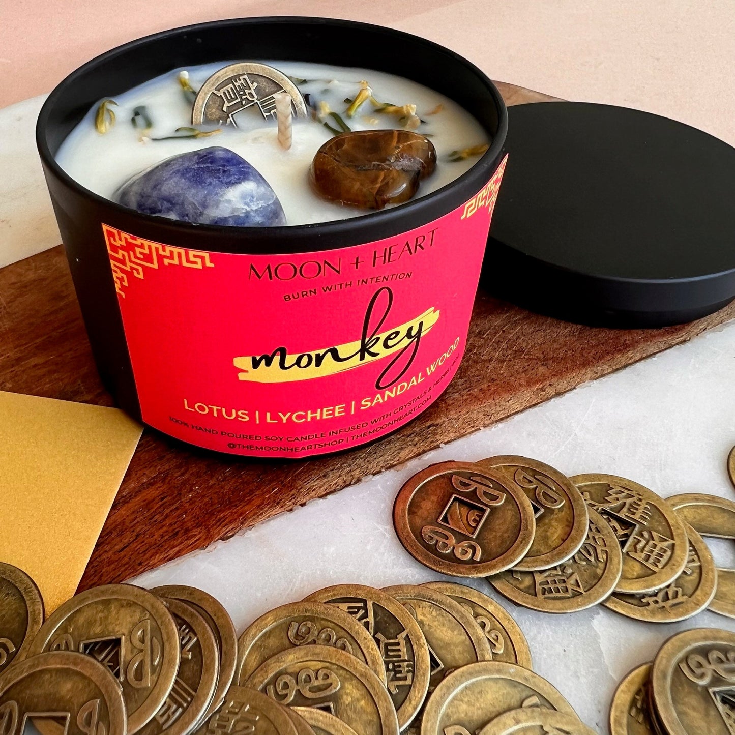 MONKEY Chinese ZODIAC |  Intention Candles | Chinese astrology candle | Manifestation Candle | Animal Zodiac candle