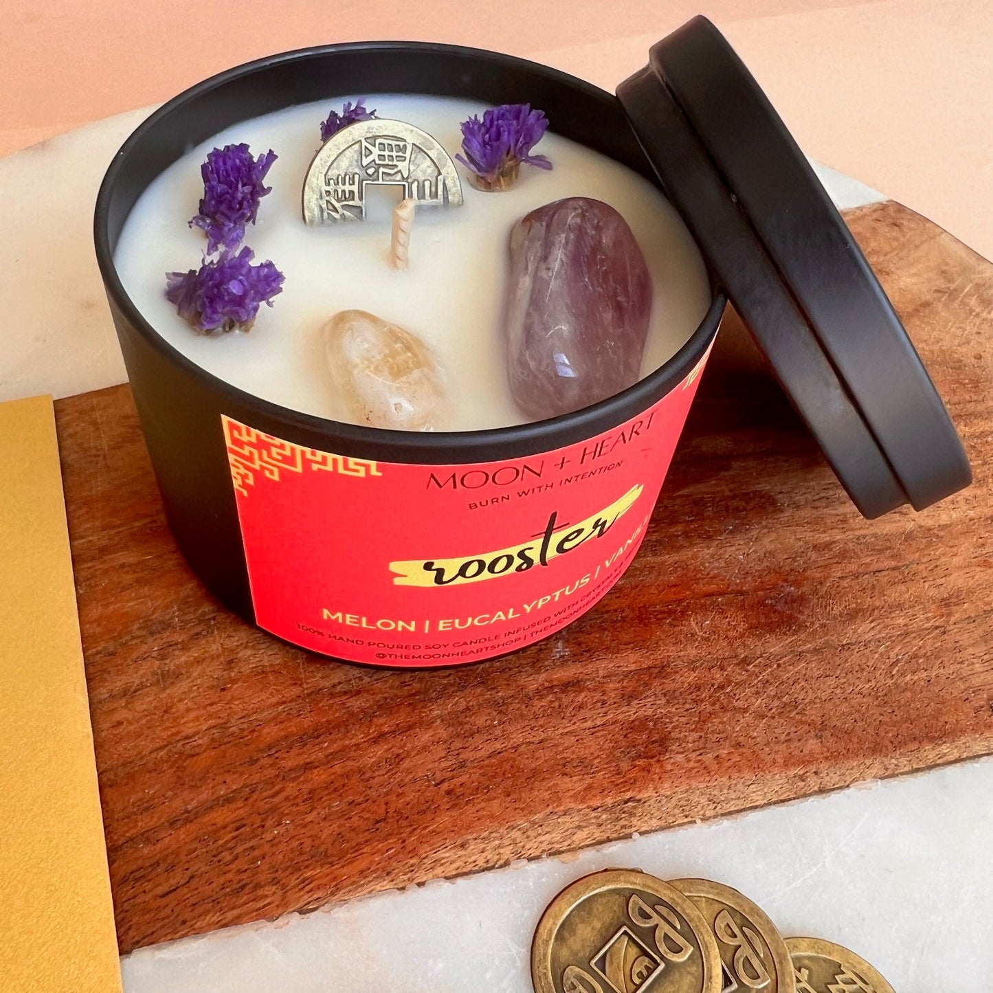 ROOSTER Chinese ZODIAC | Intention Candles | Chinese astrology candle | Manifestation Candle | Animal Zodiac candle