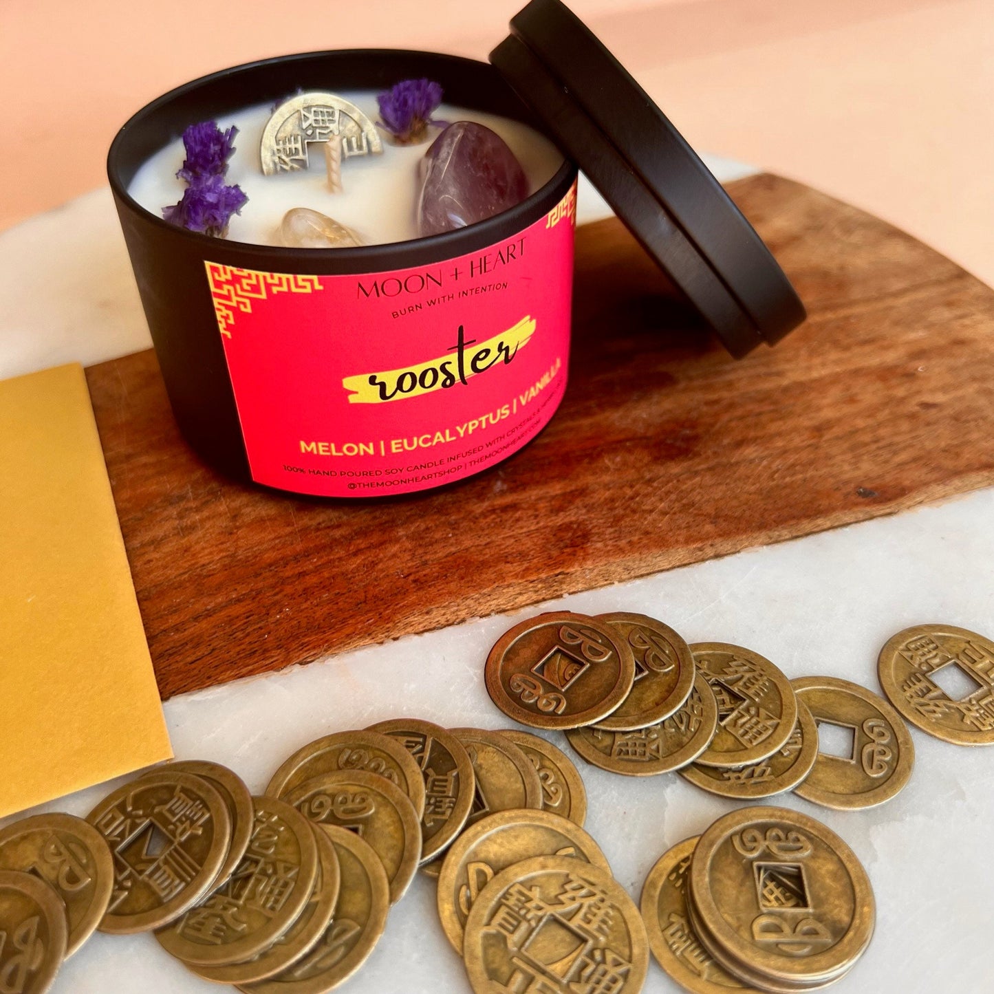 ROOSTER Chinese ZODIAC | Intention Candles | Chinese astrology candle | Manifestation Candle | Animal Zodiac candle