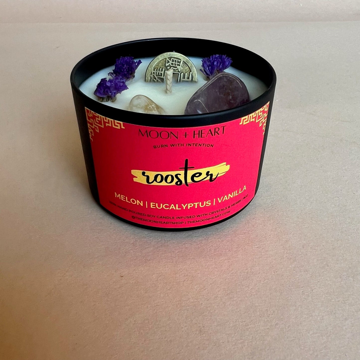 ROOSTER Chinese ZODIAC | Intention Candles | Chinese astrology candle | Manifestation Candle | Animal Zodiac candle