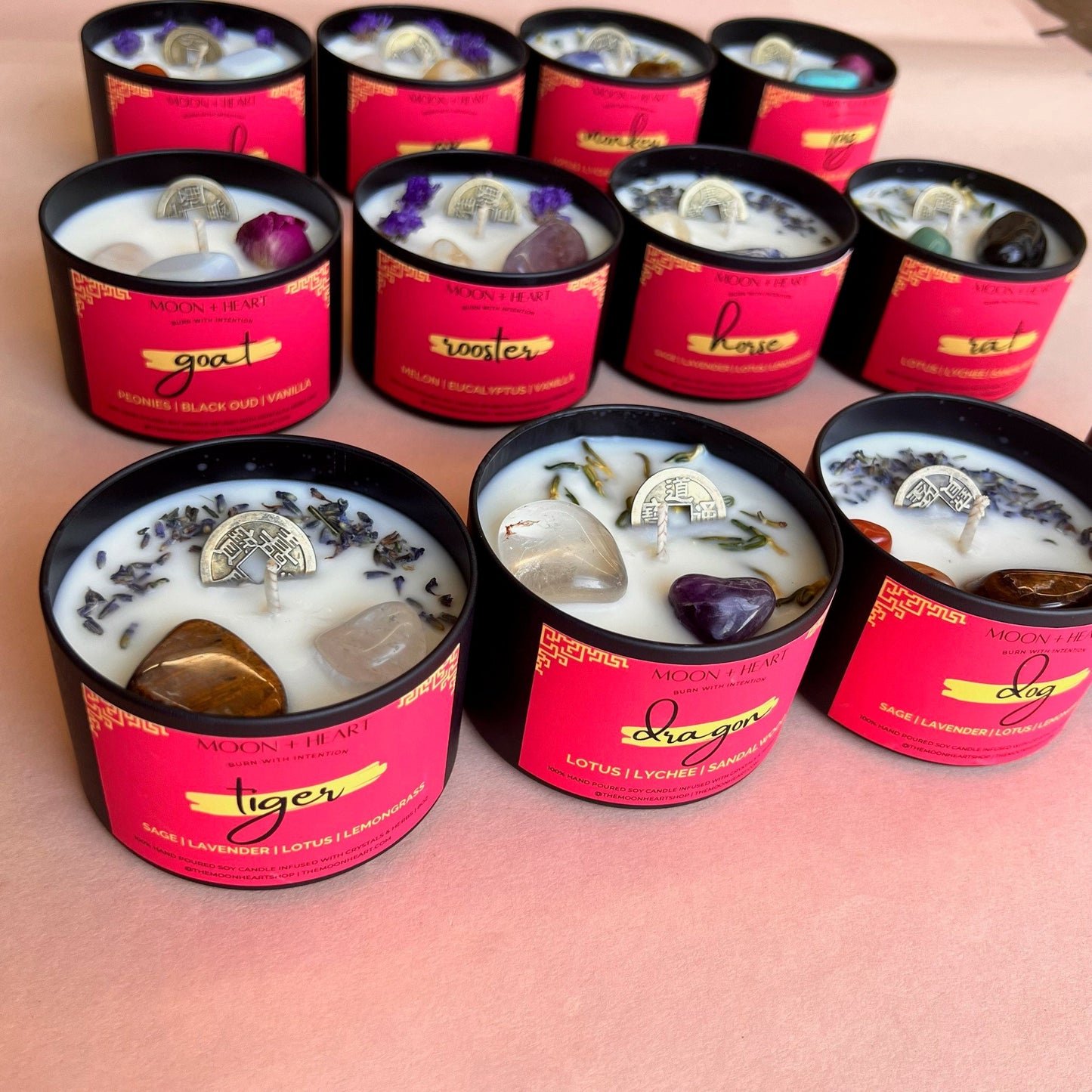 HORSE Chinese ZODIAC |  Intention Candles | Chinese astrology candle | Manifestation Candle | Animal Zodiac candle