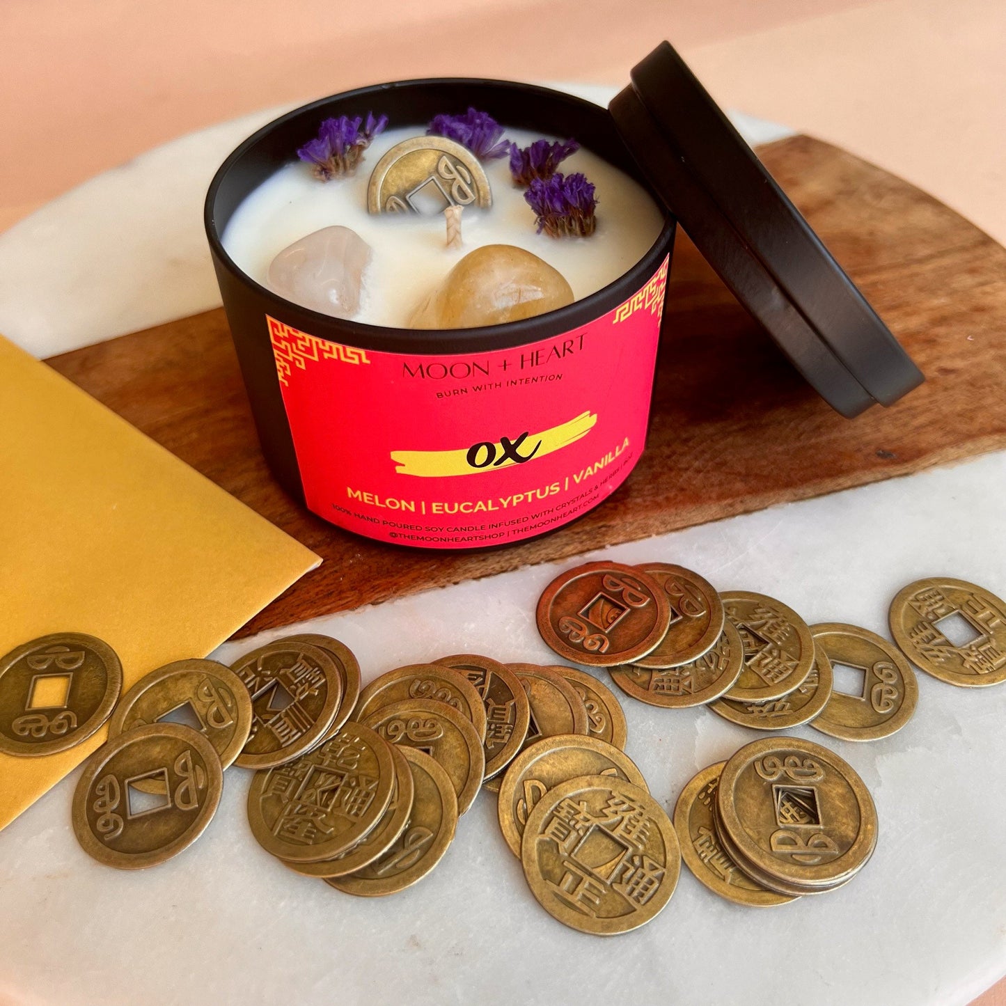 OX Chinese ZODIAC |  Intention Candles | Chinese astrology candle | Manifestation Candle | Animal Zodiac candle