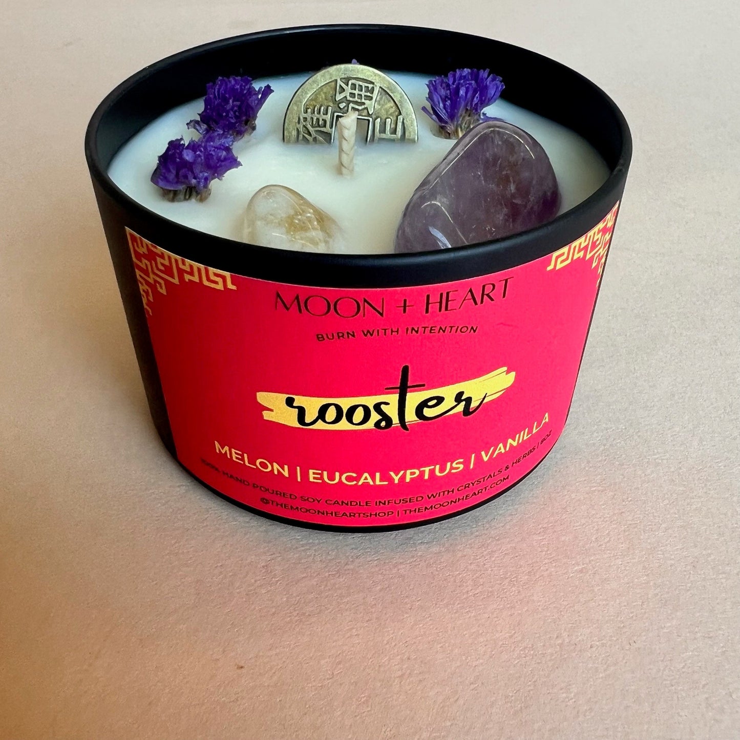 ROOSTER Chinese ZODIAC | Intention Candles | Chinese astrology candle | Manifestation Candle | Animal Zodiac candle
