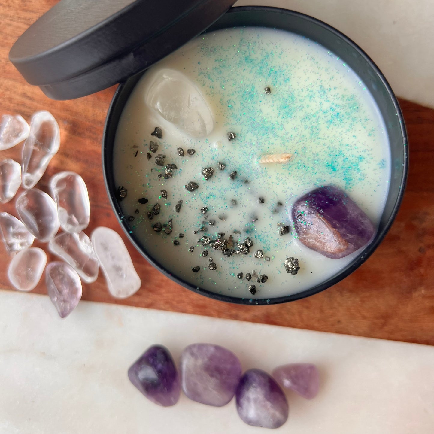 Do Not Disturb Candle |Intention candle | Manifestation Candle | Cool Candles | Crystal Infused Candle