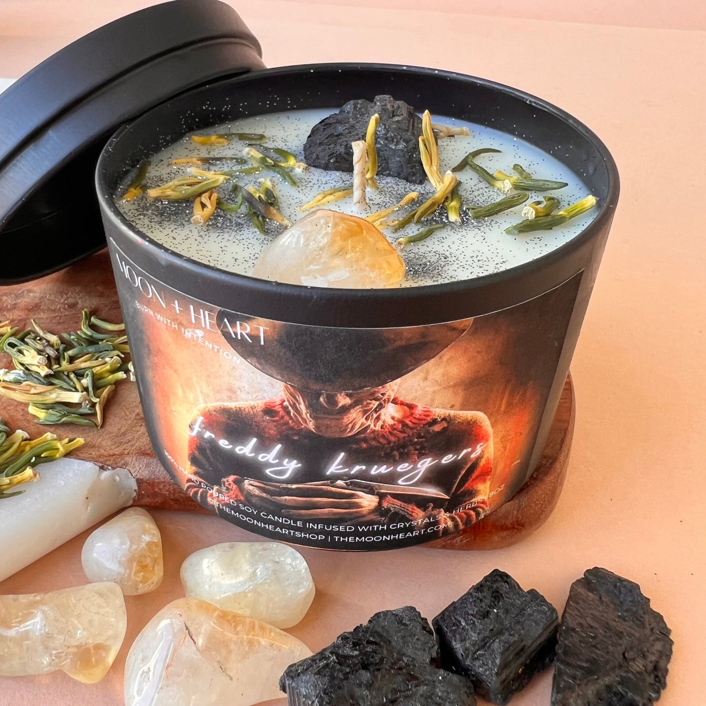 Freddy Krueger Halloween Candles | Intention Candle | Spooky Candles | Horror Candles | Homemade candles