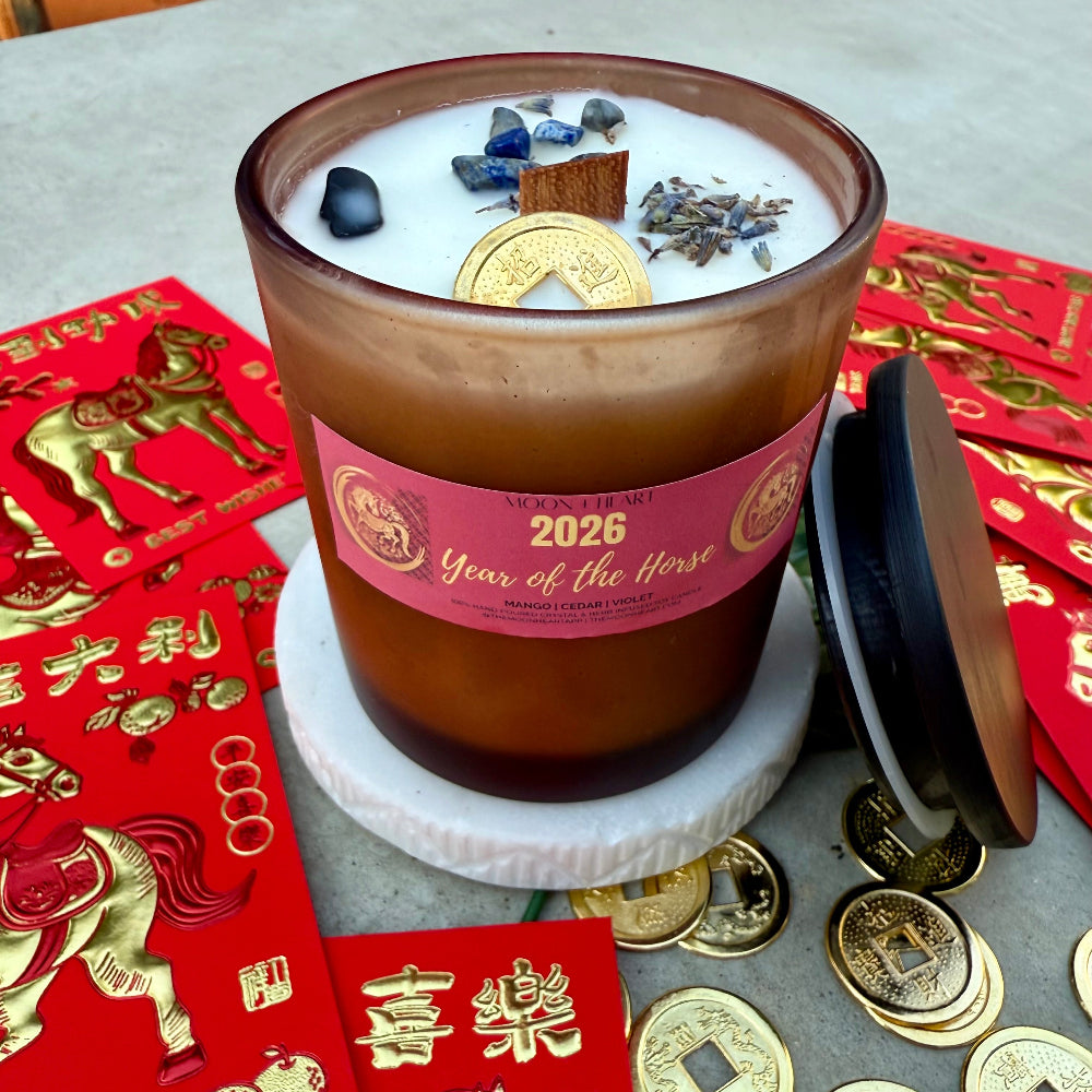 8oz jar horse candle