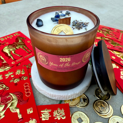 8oz jar horse candle