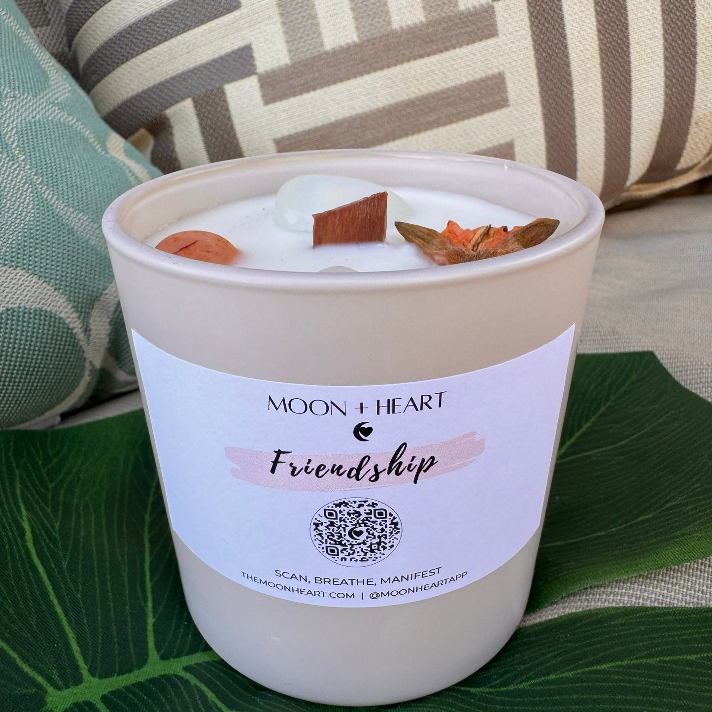 Friendship meditation candle