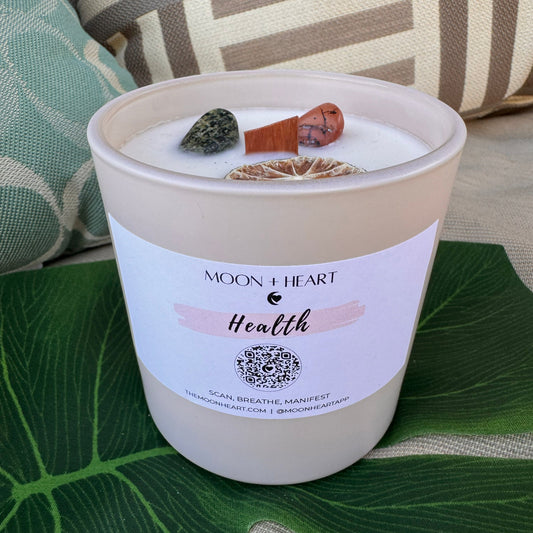 health meditation candle