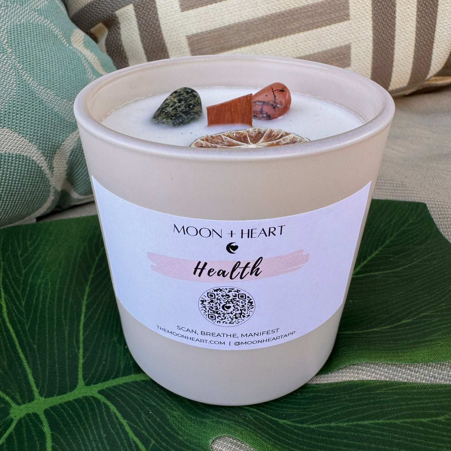 Health meditation candle