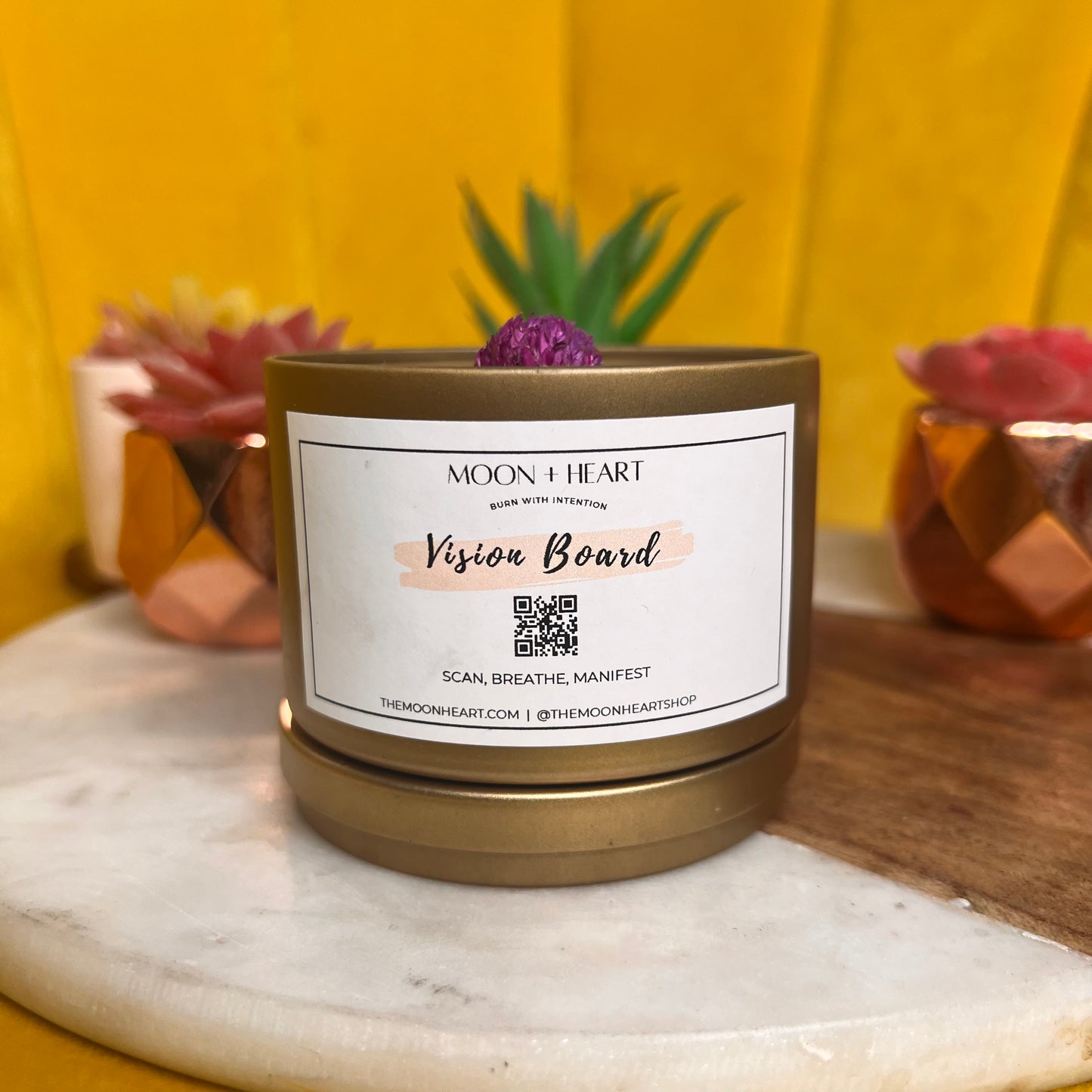 VISION BOARD intention candle