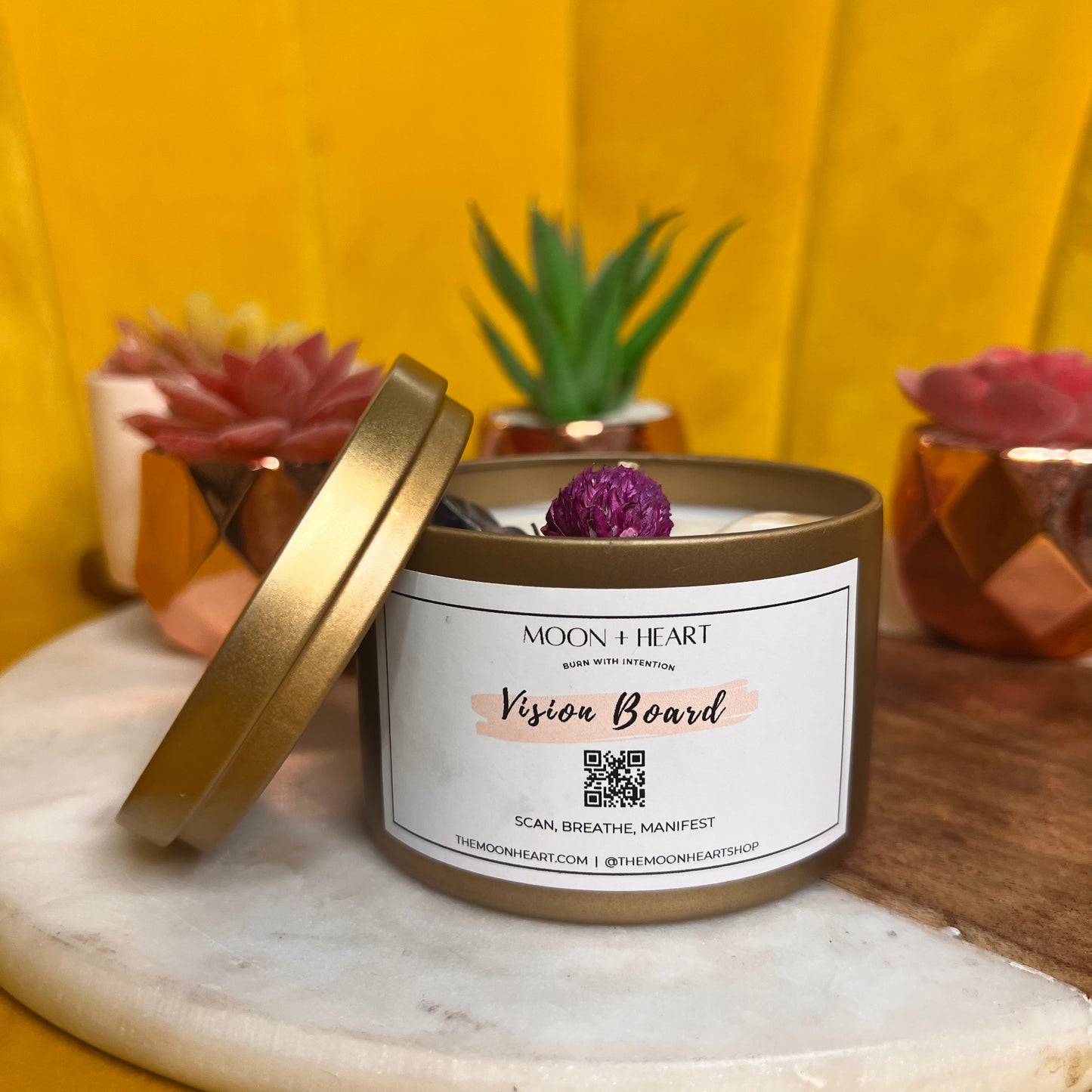 VISION BOARD intention candle