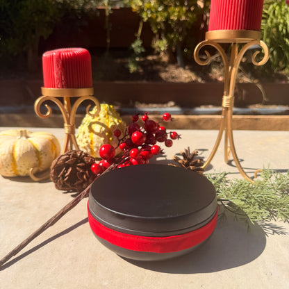 Large 3-Wick Holiday Candle with Mystery Crystal & Feng Shui Coin