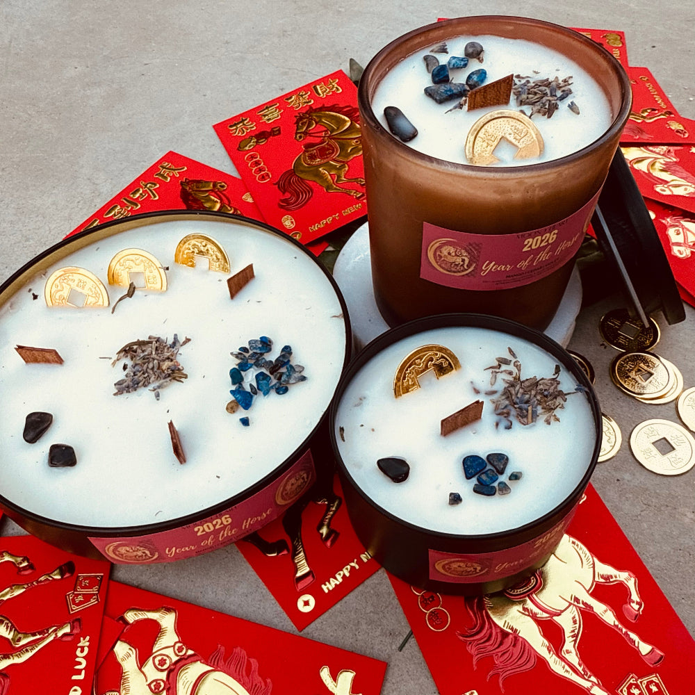 Moon+Heart Horse 2026 candles 