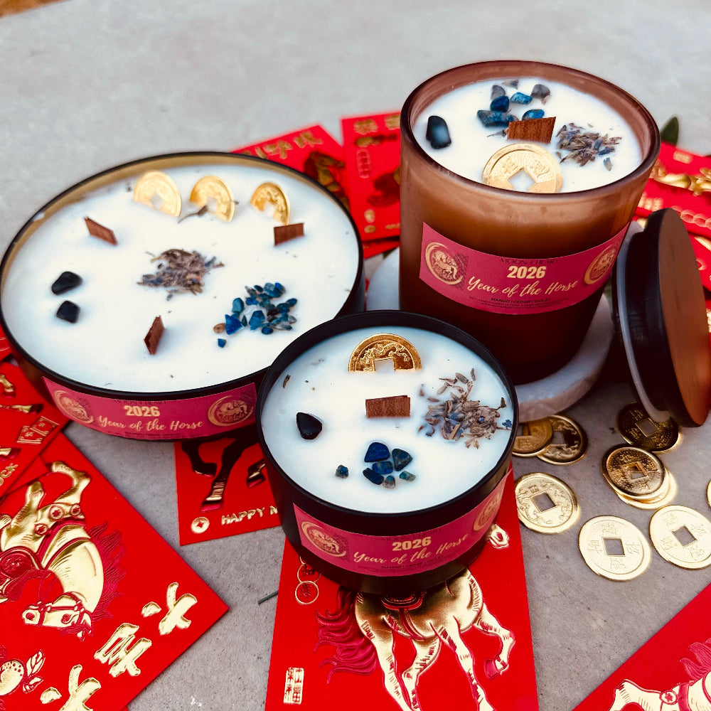 Moon+Heart Horse Candles 2026