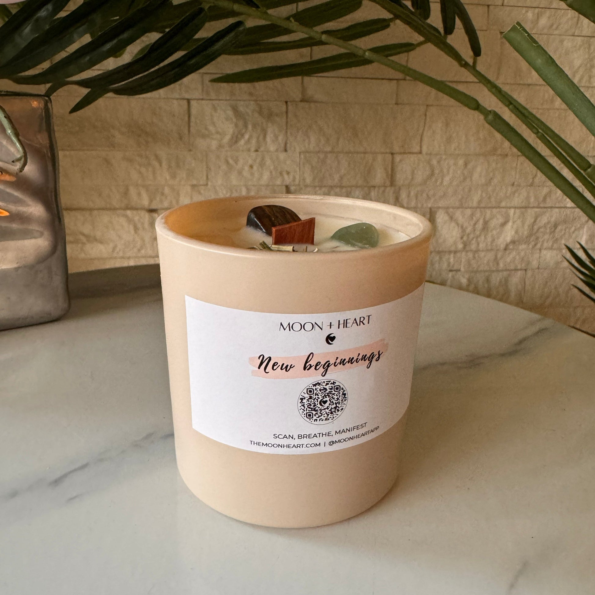 New beginnings meditation candle