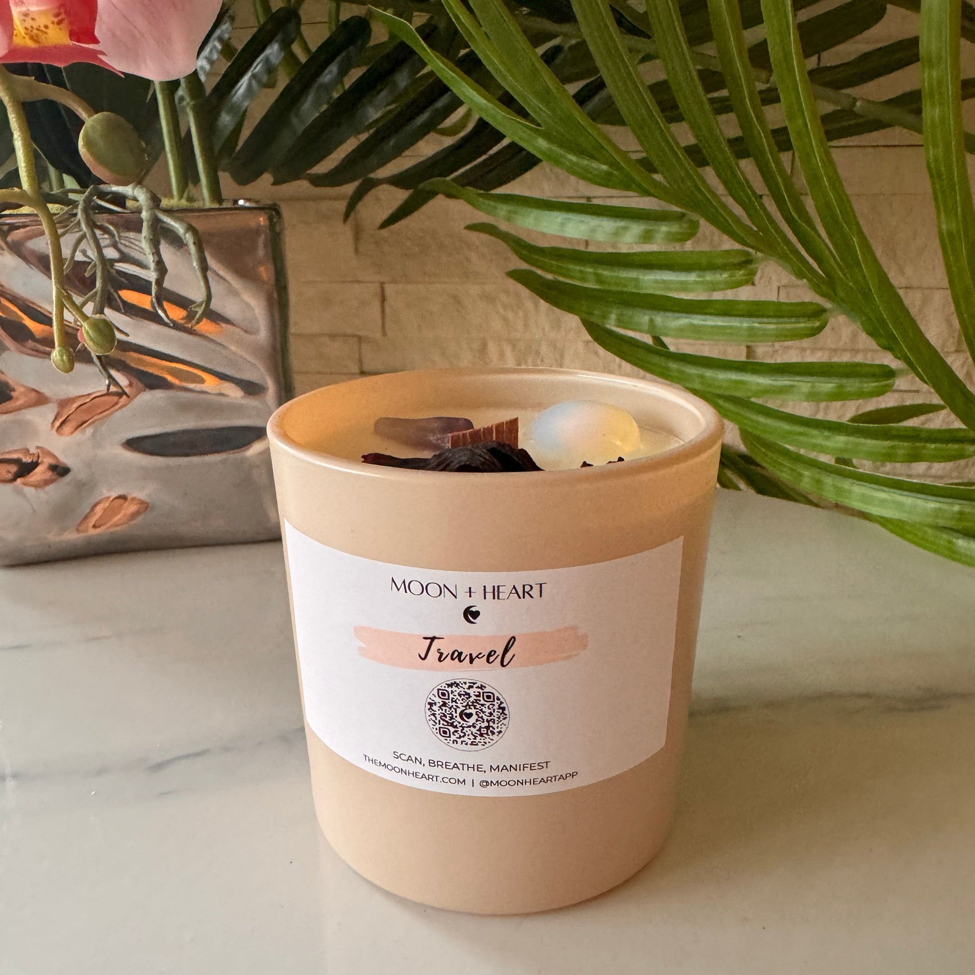 Travel meditation candle