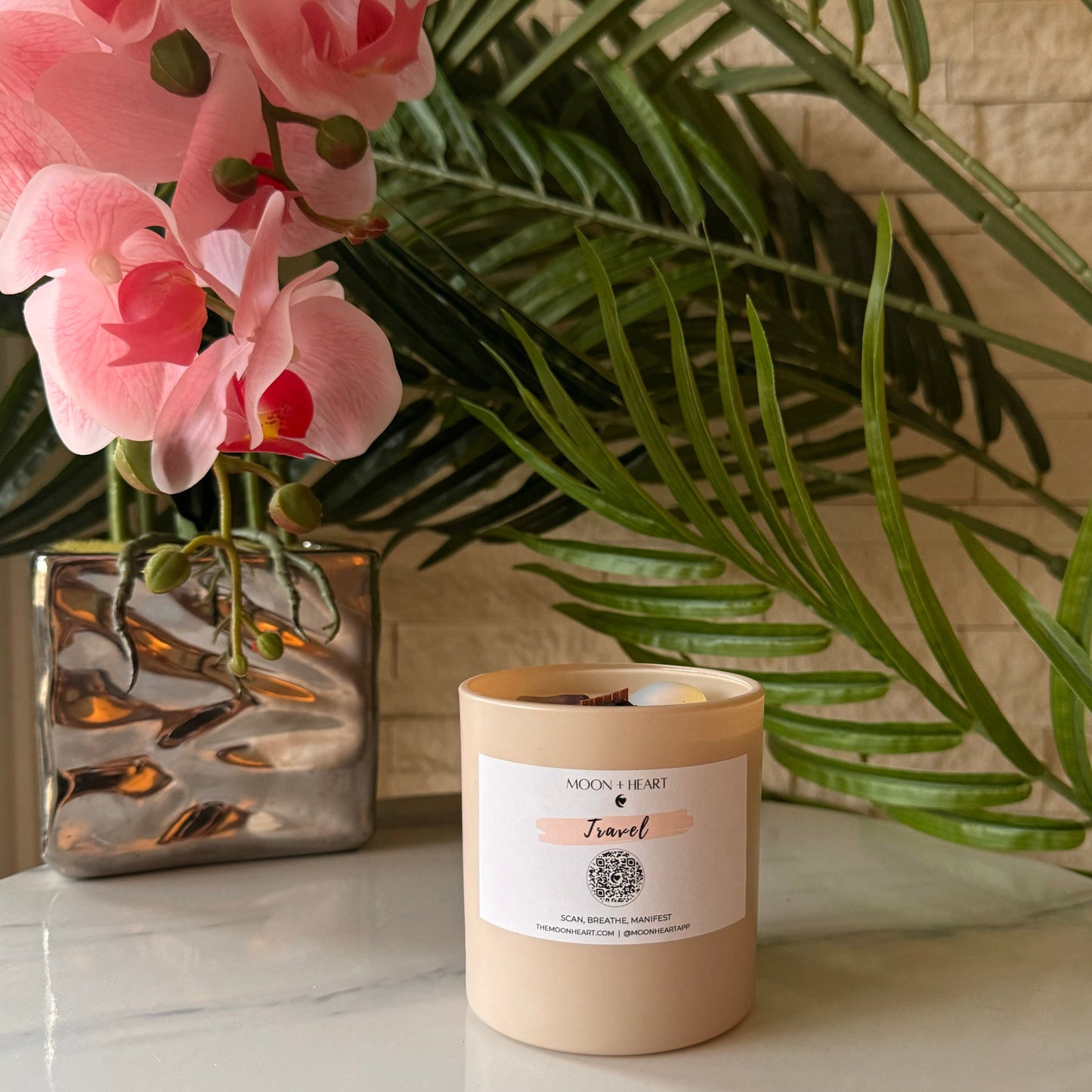 Travel meditation candle