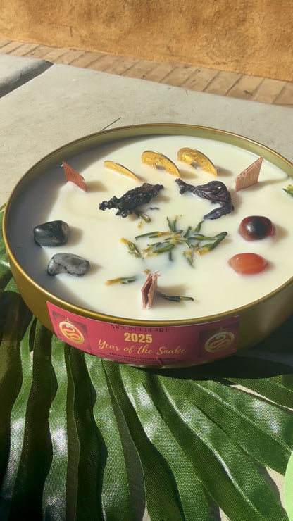 3-Wick Year of the Snake 2025 candle