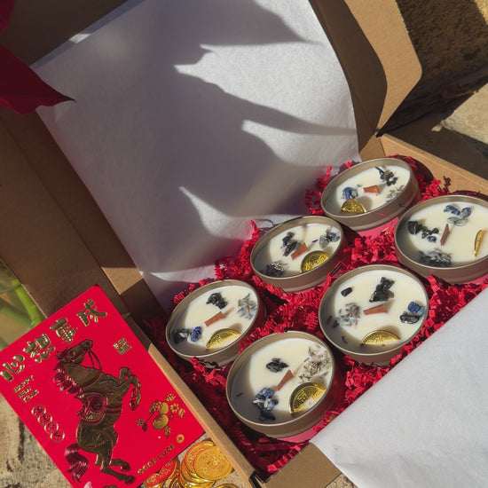 Box of 6 X 4oz 2026 horse candles