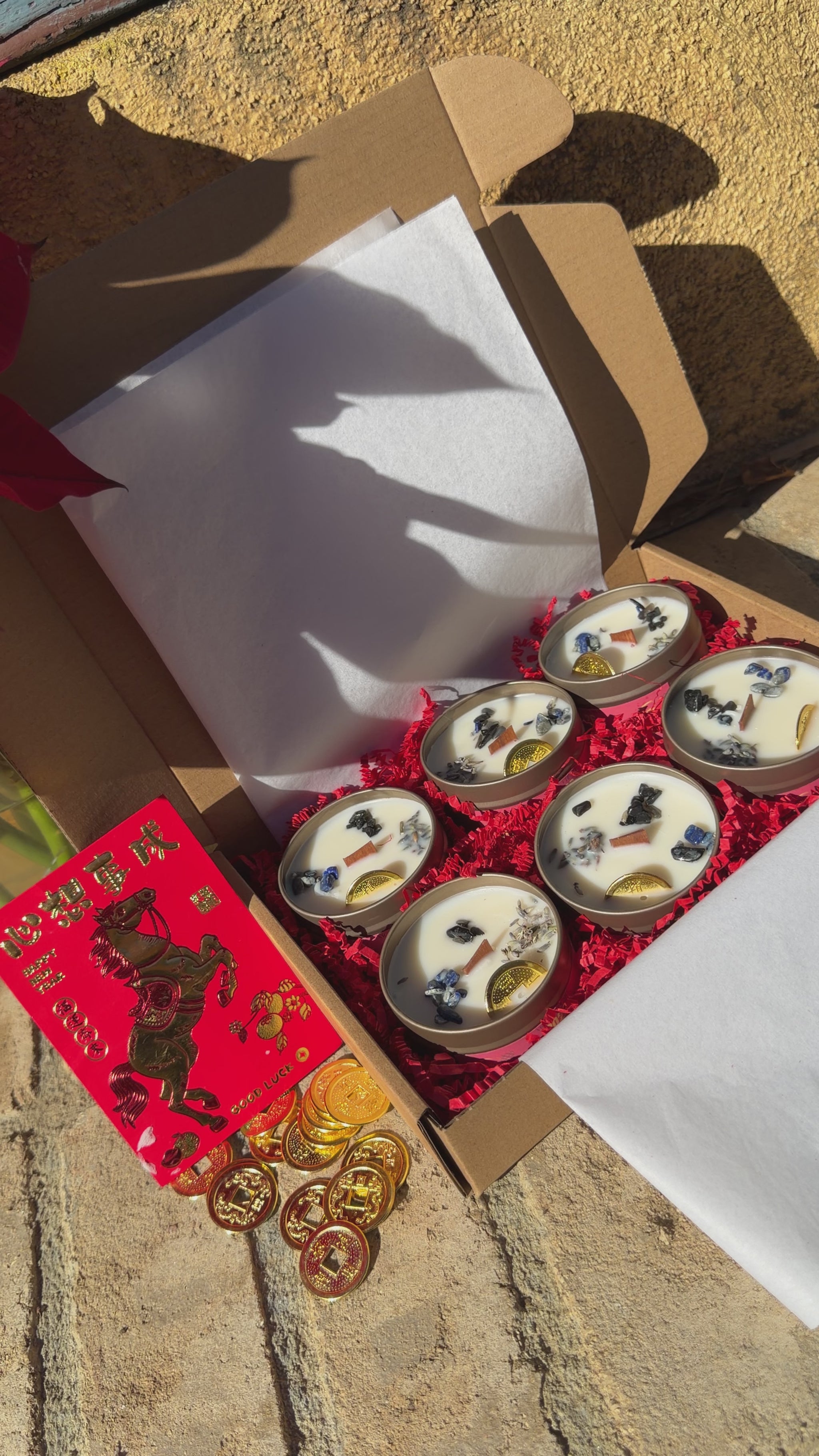 Box of 6 X 4oz 2026 horse candles