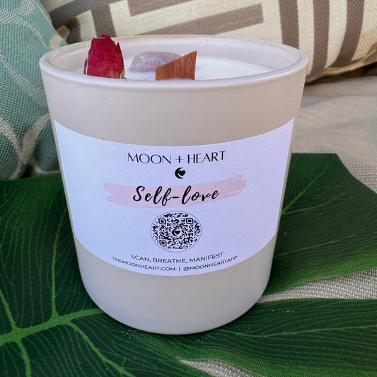 self-love meditation candle