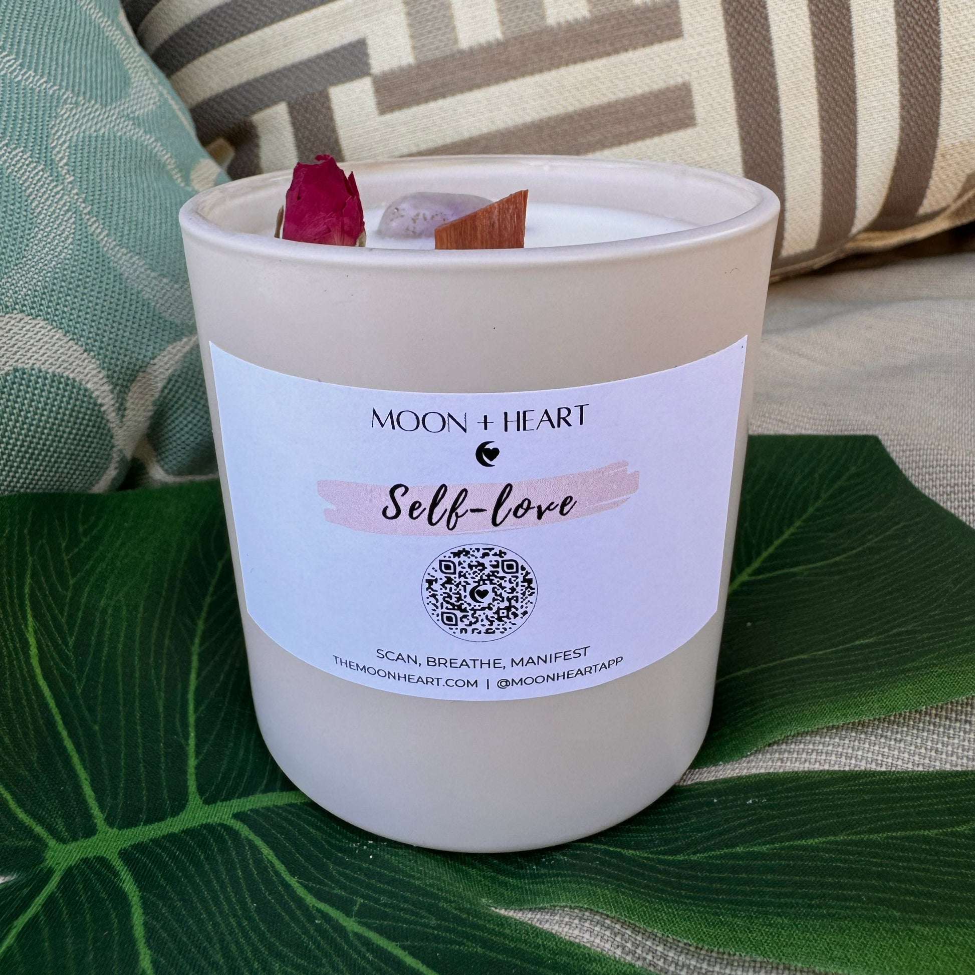 self-love meditation candle