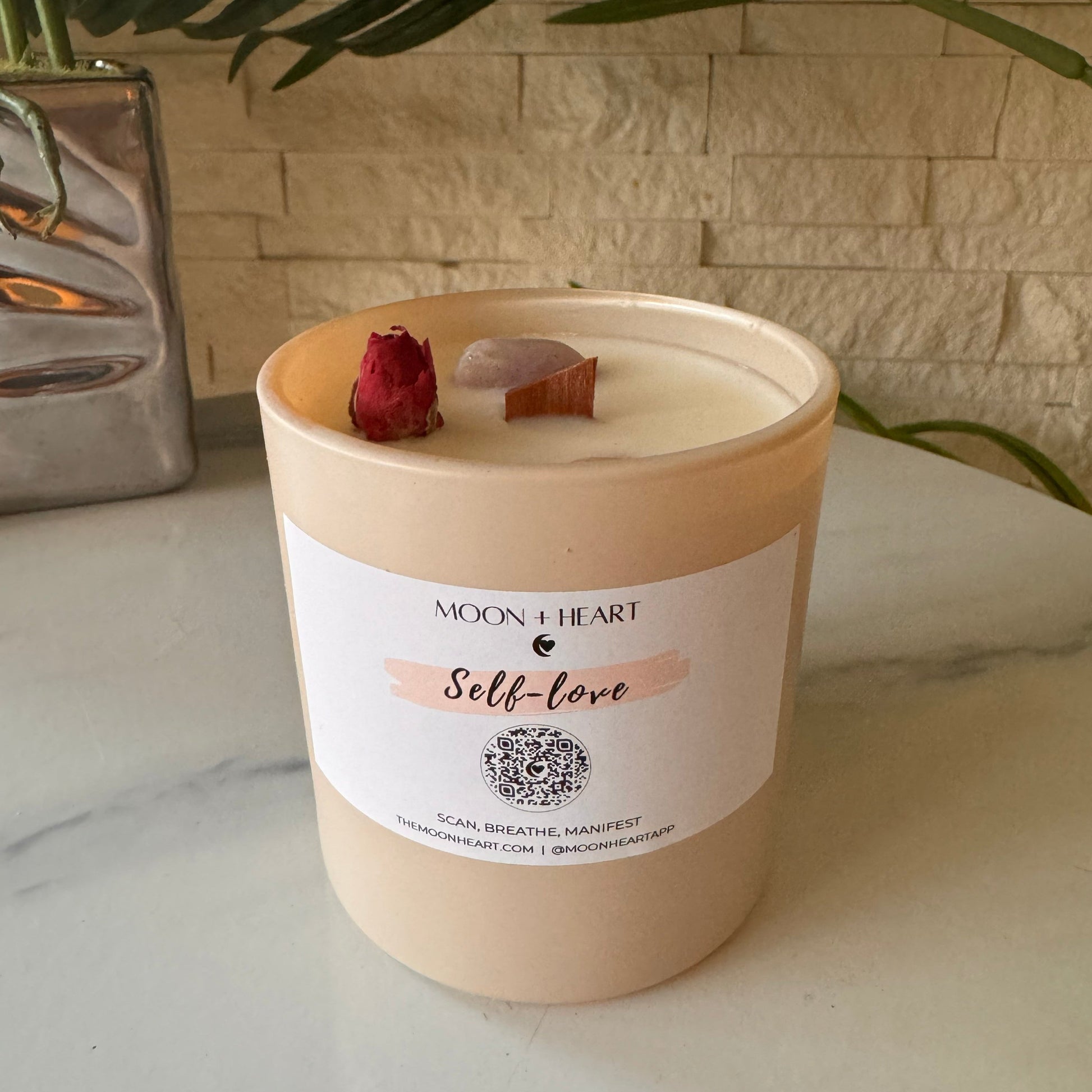 self-love meditation candle