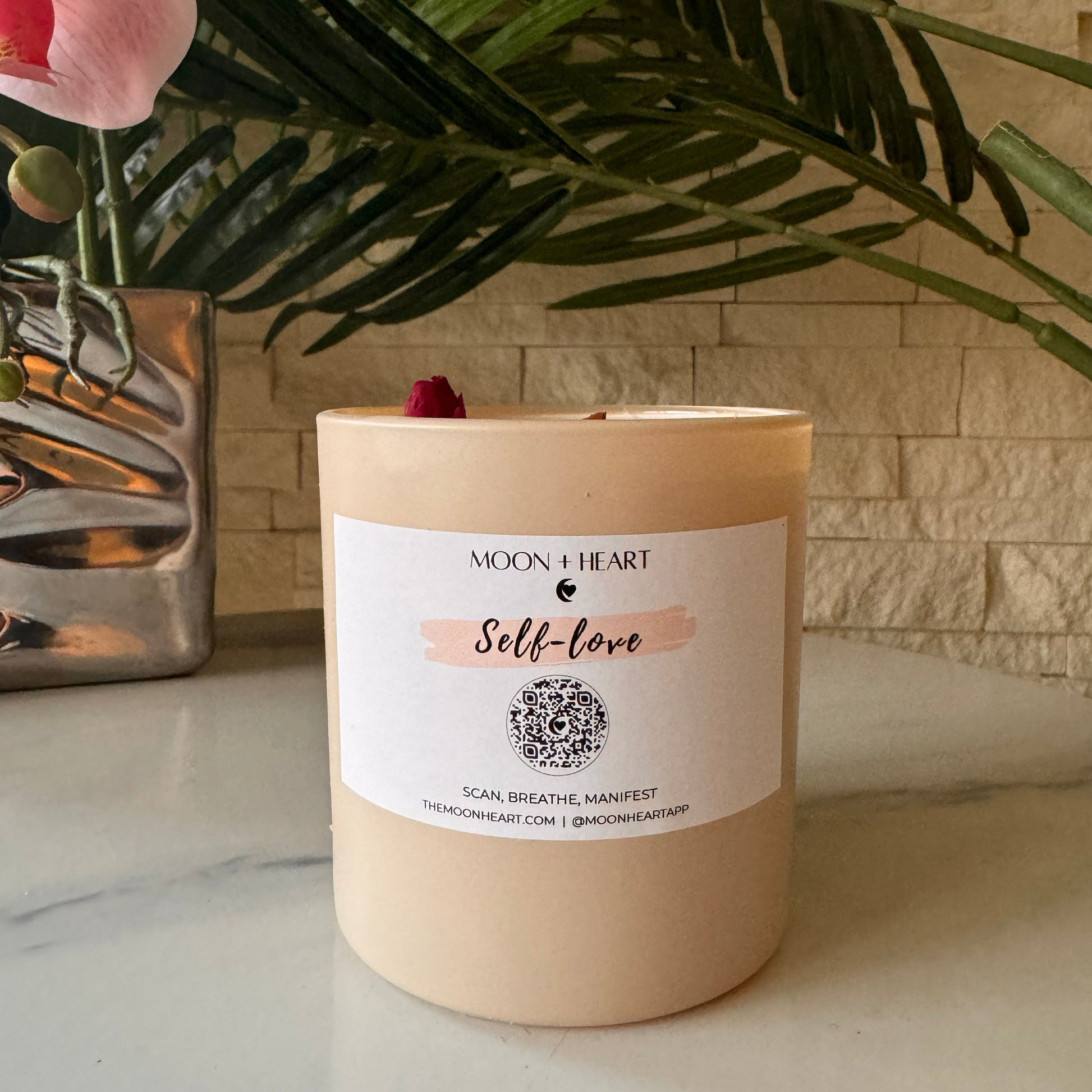 self-love meditation candle