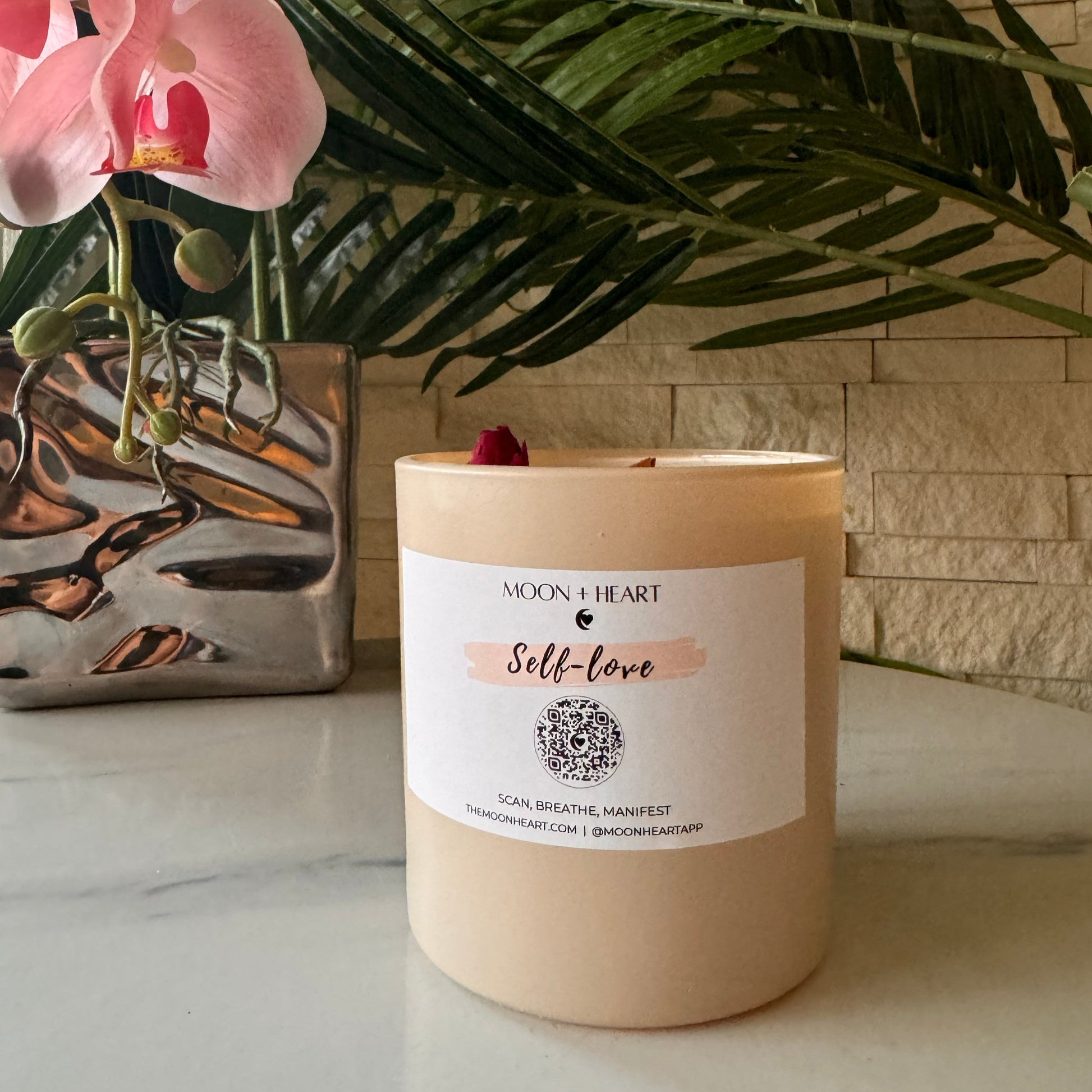 self-love meditation candle