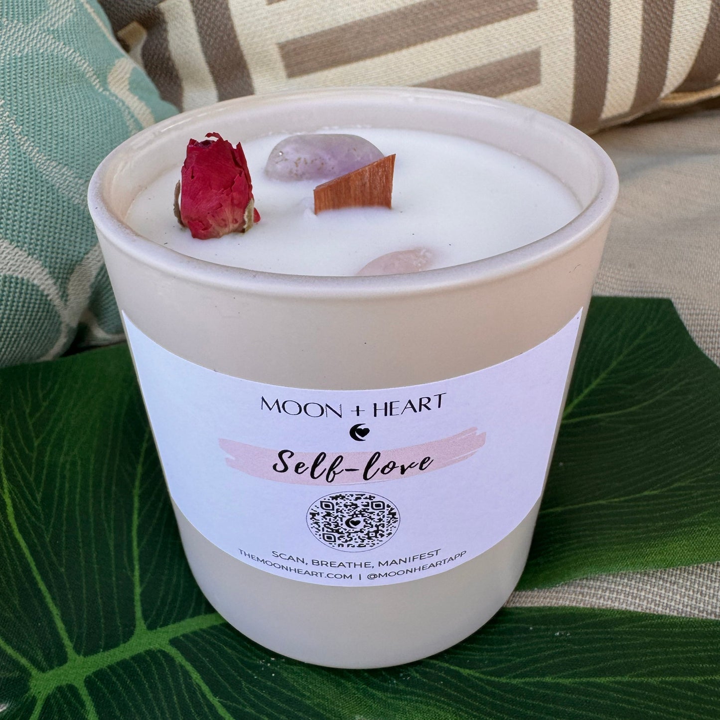 self-love meditation candle