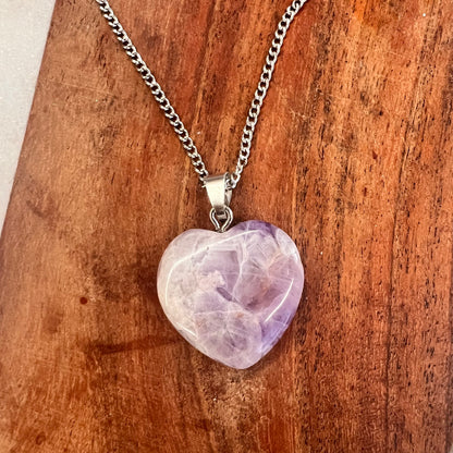 SOULMATE LOVE Intention Candle with Amethyst Pendant | Manifestation Candle | Homemade Candles