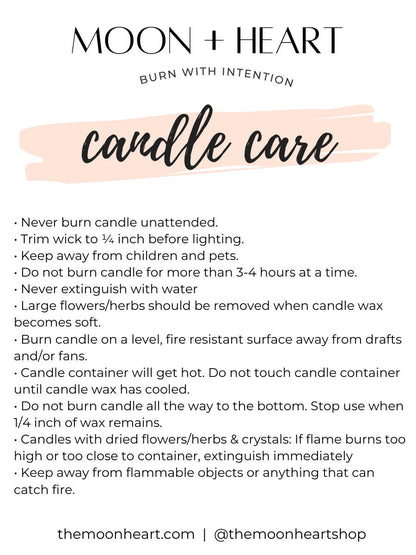 PISCES Candle | Zodiac candle | Crystal Infused candle | Intention Candle | Manifestation Candle