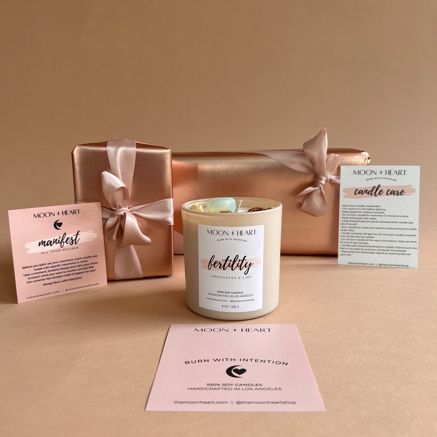 FERTILITY candle | Intention Candle | Chakra Candles | Homemade candles | Manifestation Candle