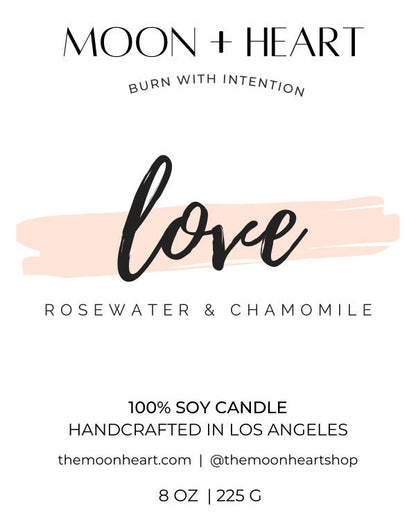 LOVE & HEALING Intention Candle