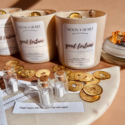 GOOD FORTUNE Intention Candle