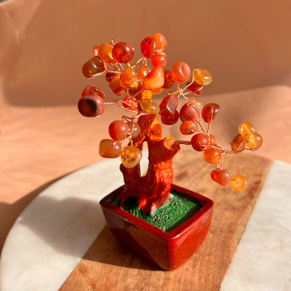 Carnelian Bonsai Tree of life | Gemstones tree | Healing Natural Crystal | Decor Crystal tree | FengShui, EMF Protection |Reiki Healing