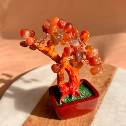 Carnelian Bonsai Tree of life | Gemstones tree | Healing Natural Crystal | Decor Crystal tree | FengShui, EMF Protection |Reiki Healing