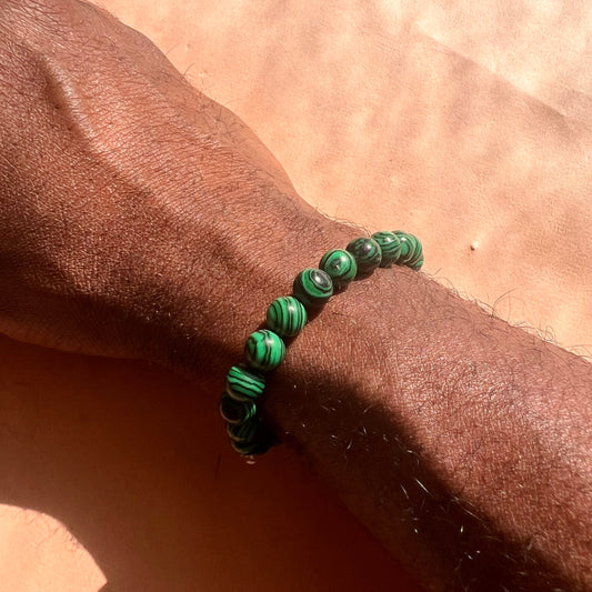 Genuine Tibetan Malachite Bead Bracelet | Transformation Bracelet | crystal healing | perfect gift | natural gemstone