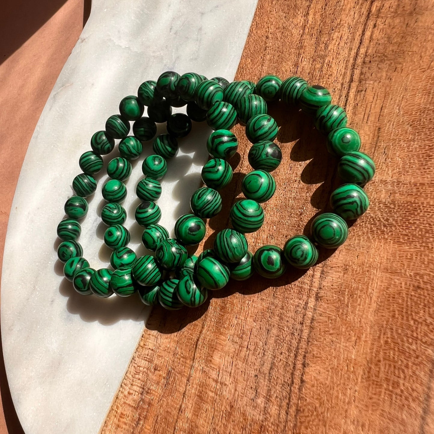 Genuine Tibetan Malachite Bead Bracelet | Transformation Bracelet | crystal healing | perfect gift | natural gemstone